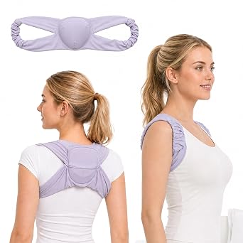 Womens Ice Silk Sleep Posture Corrector with Adjustable Straps