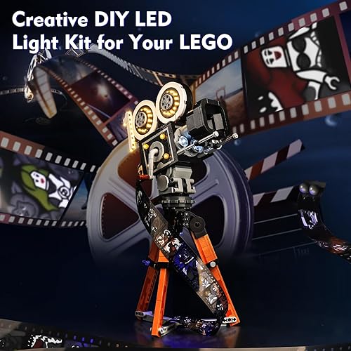 Miniatura 10 de VONADO Kit de luz LED dorada para cámara Walt Disney Tribute 43230 Disney 100, versión de control de luz, juego de iluminación creativa, accesorios