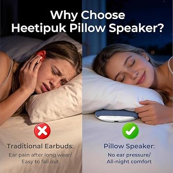 2026 Pillow Speaker,Bluetooth Pillow Speakers for Sleeping