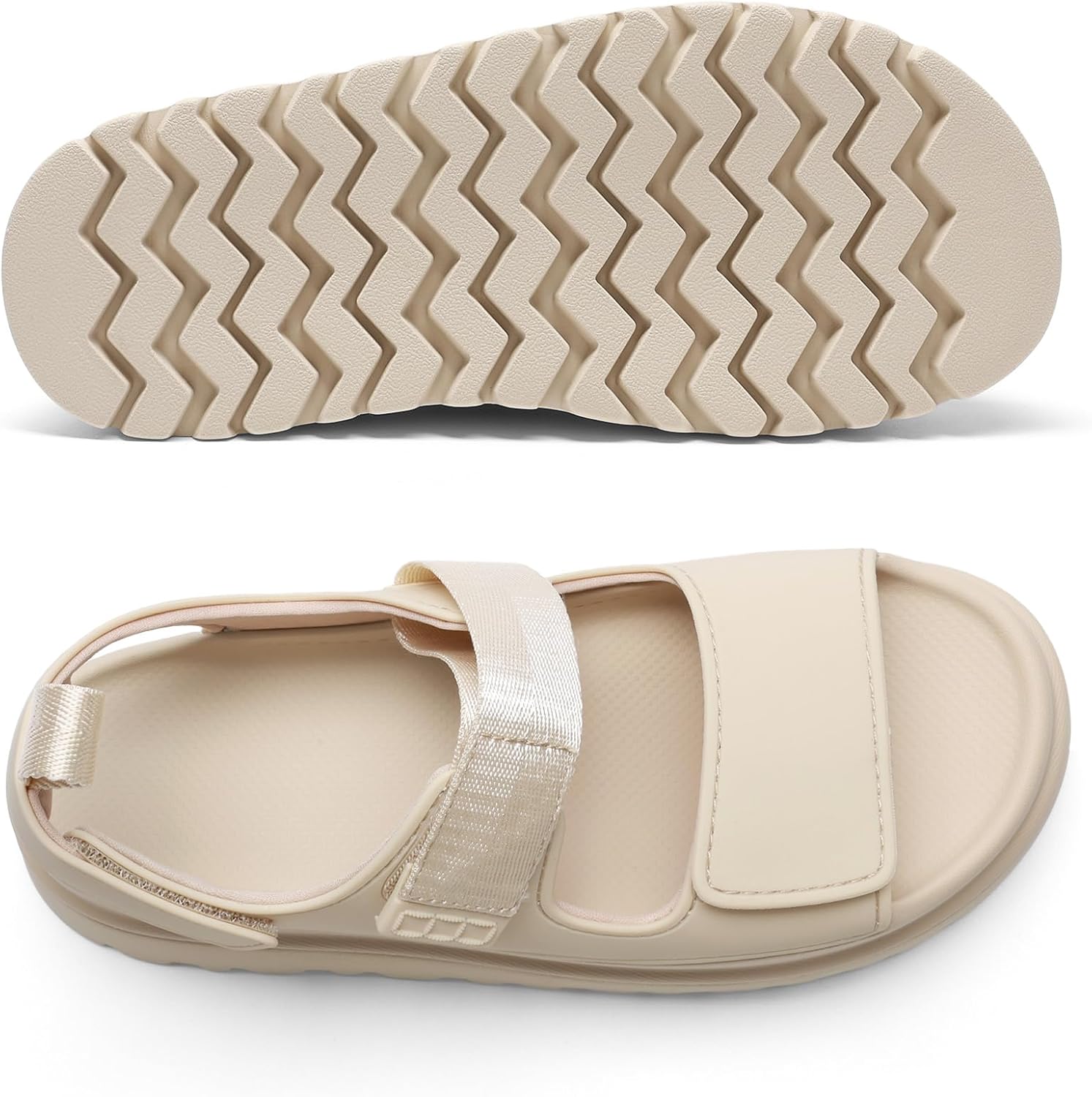 DREAM PAIRS Platform Sandals for Women Chunky Open Toe Dress Walking Comfortable Flat Sandals for Summer