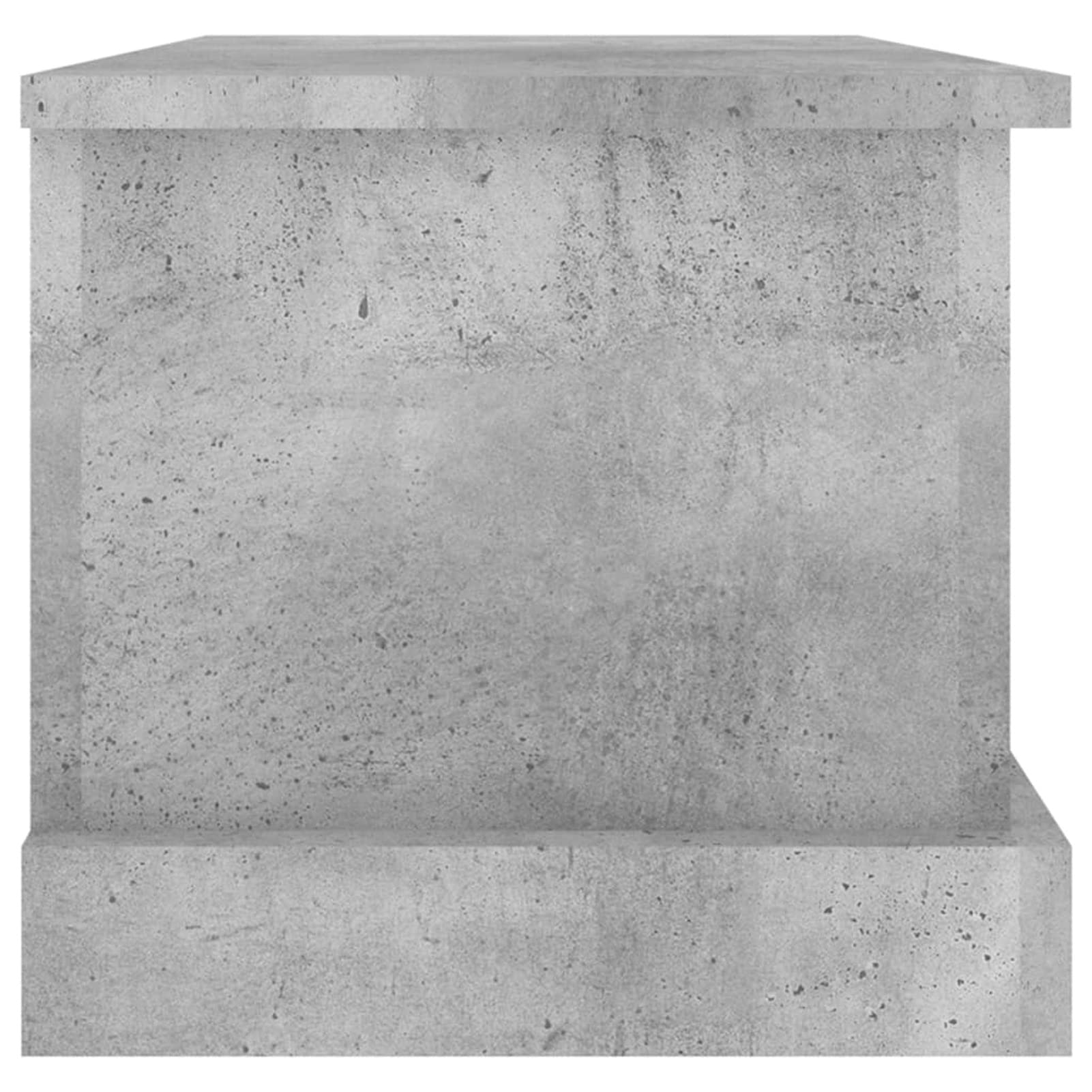 ARKEM Contenitore Grigio Cemento 50x30x28 cm in Legno Multistrato,Baule da Giardino Impermeabile, Cassapanca Contenitore da Esterno