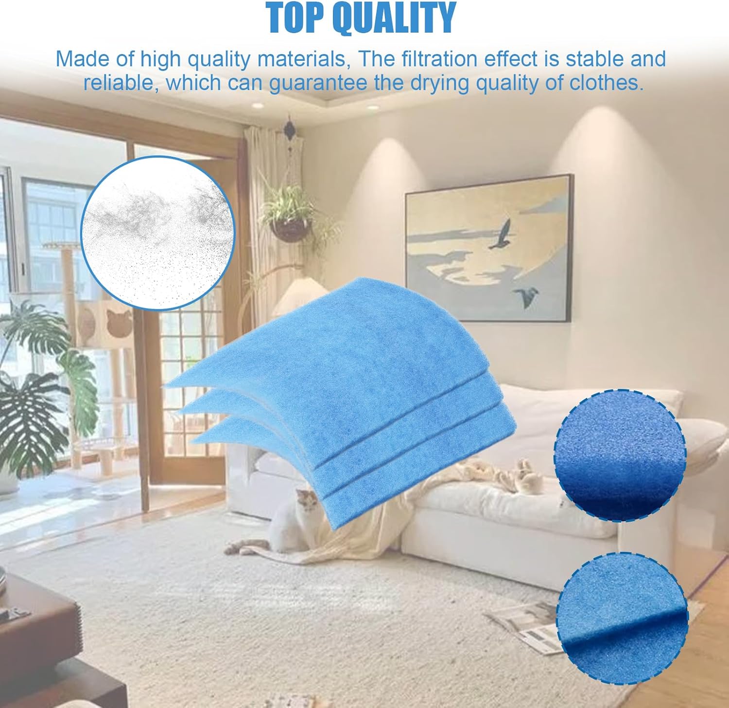 Dryer Filter Replacement (24 Pcs) for Bettervent Indoor Dryer Vent, Better Vent Replacement Filters