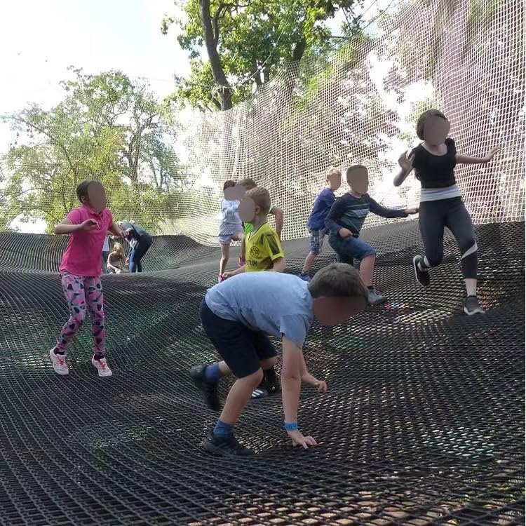 Filet de corde pour aire de jeux extérieur mailles sans nœud de 1x4m - 4