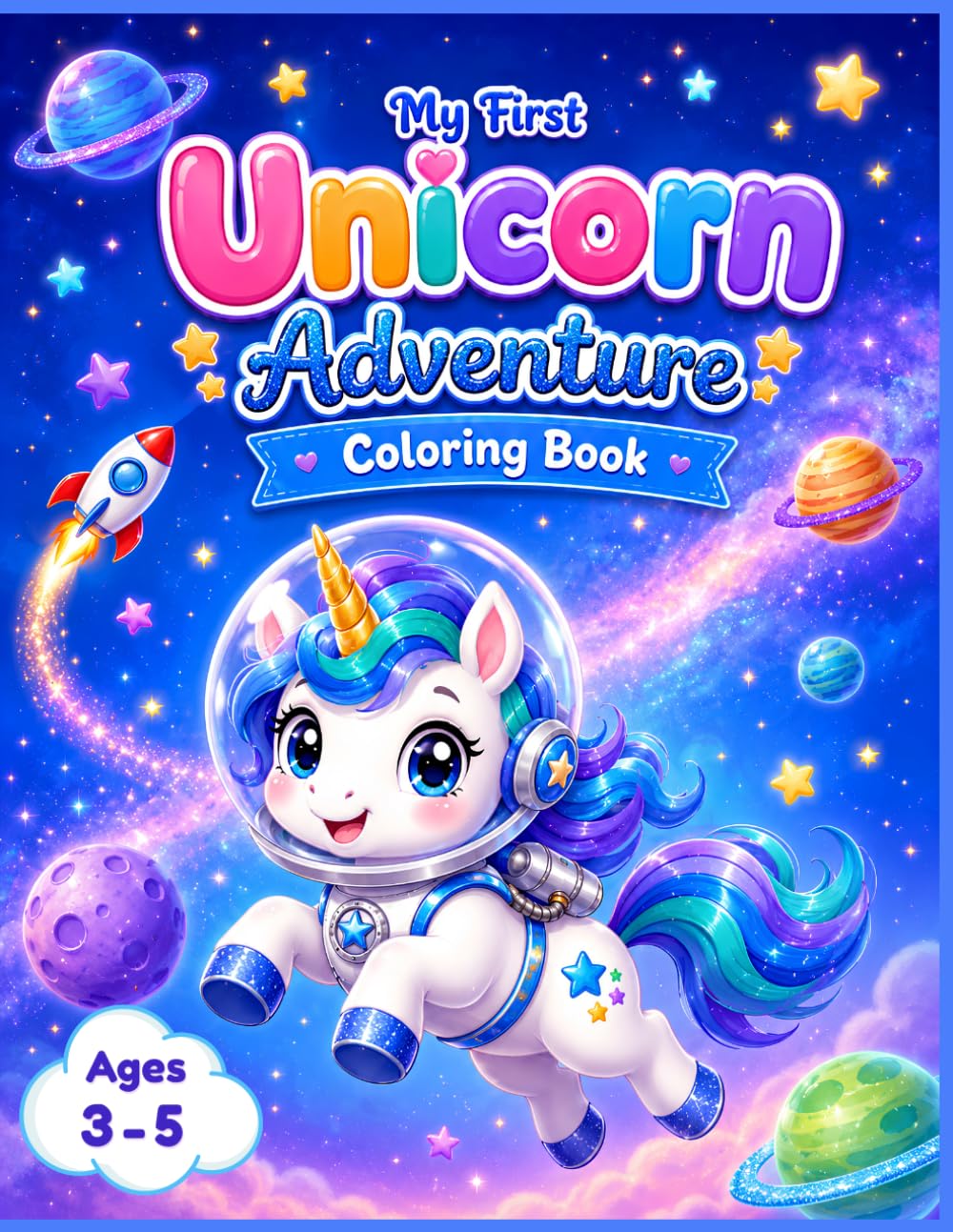 My First Unicorn Adventure Coloring Book: Boy Edition (BinDooChi Doodle Unicorn Coloring Books)