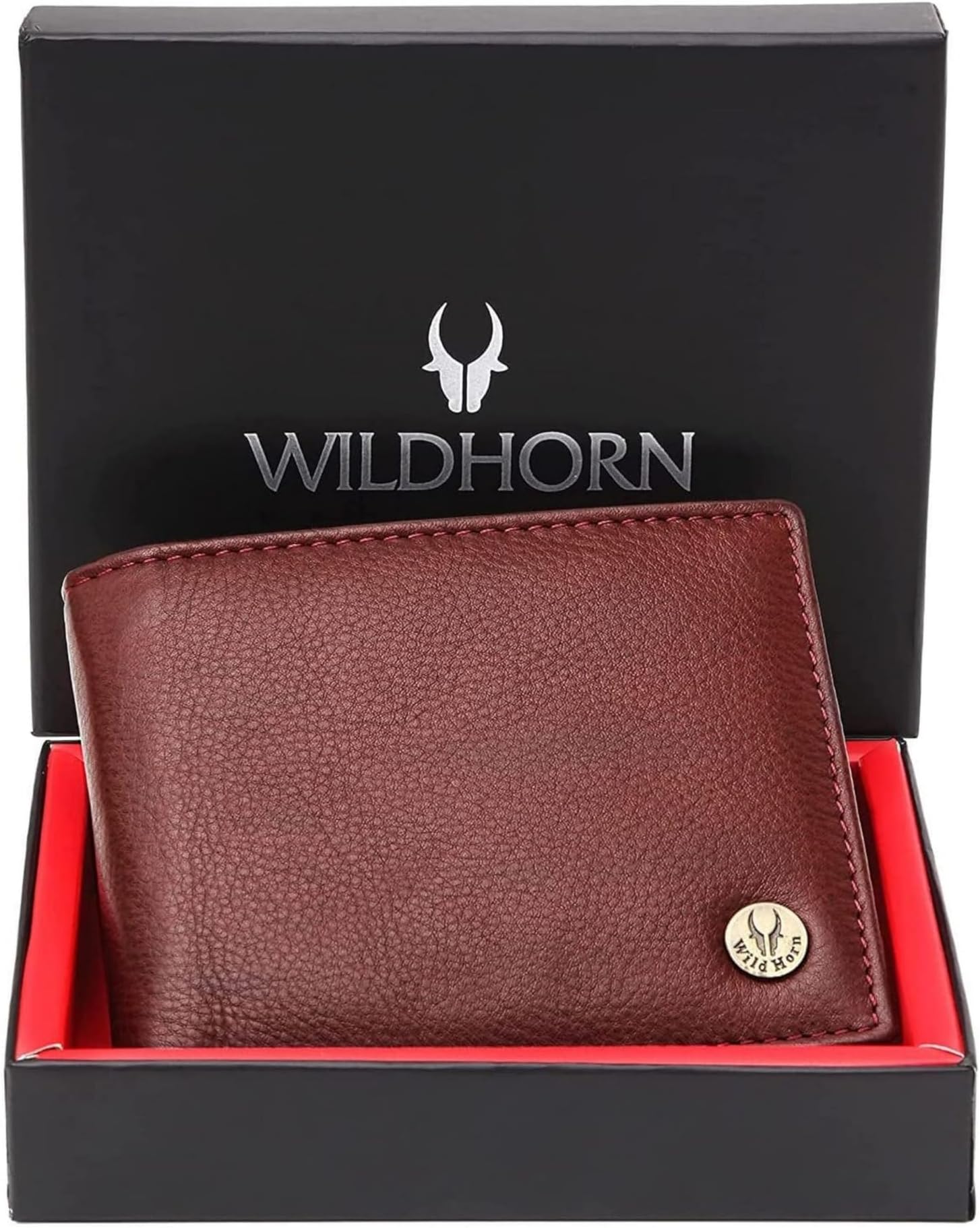 RFID Protected Leather Wallet for Men,Brown