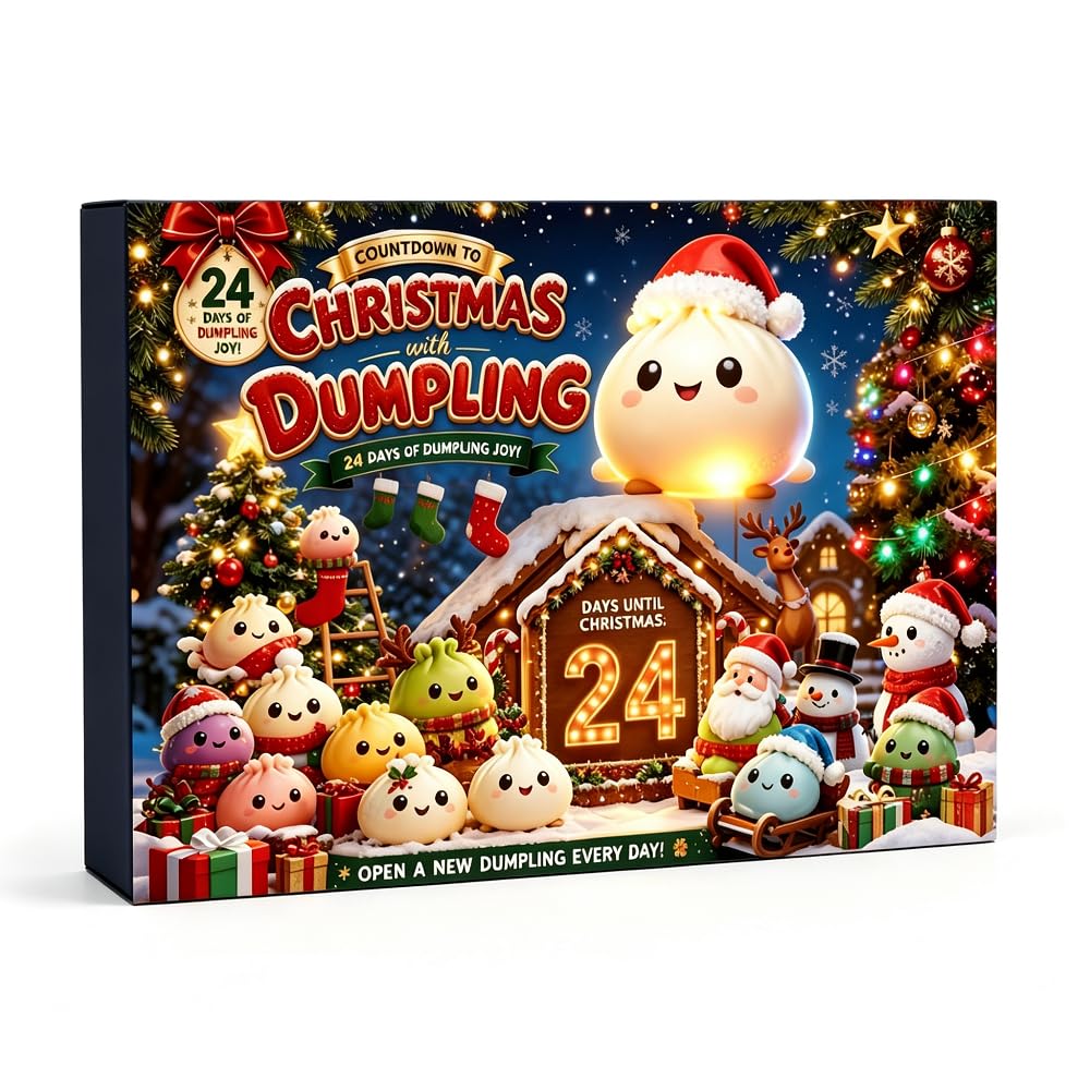 24 Day Adult Sensory Christmas Countdown Box, Christmas Squishies Advent