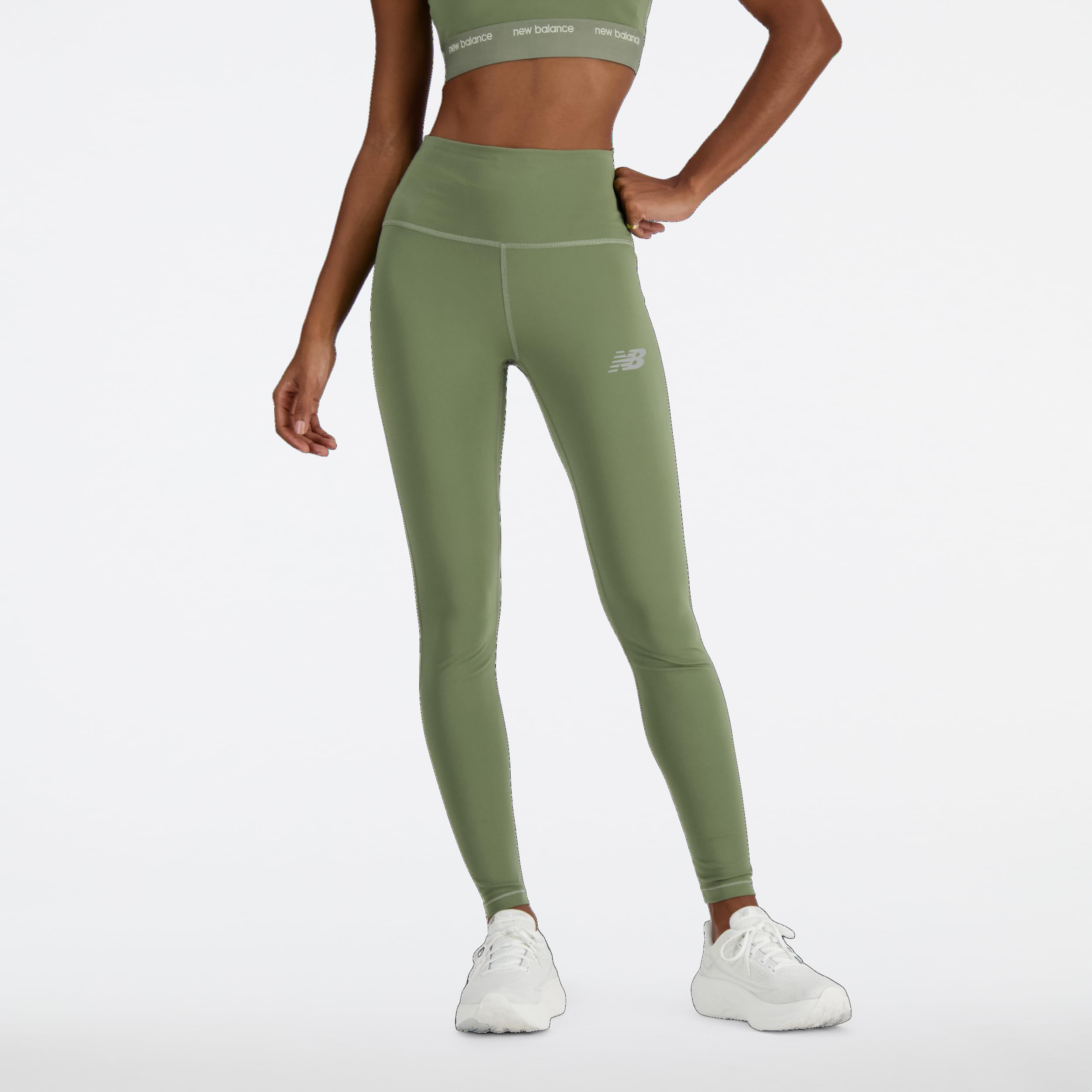 New Balance Nb Sleek High Rise Legging 27" - Leginsy Kobiety