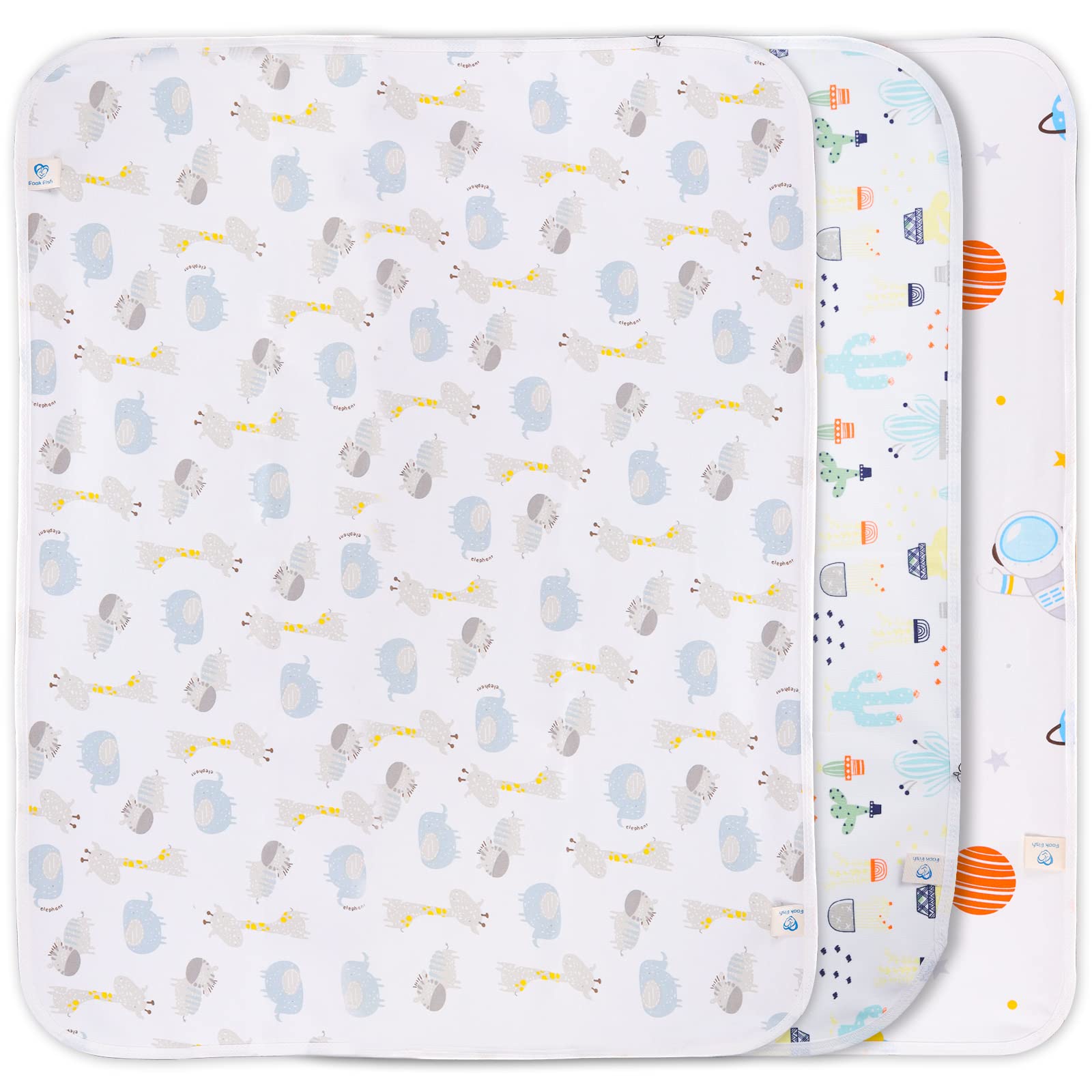 Baby Portable Changing Pad Changing Table Pads Pannolino Changing mat Liners 27.5X22 pollice Riutilizzabili Lavabili Impermeabili Changing Pads per Baby 3 Pack