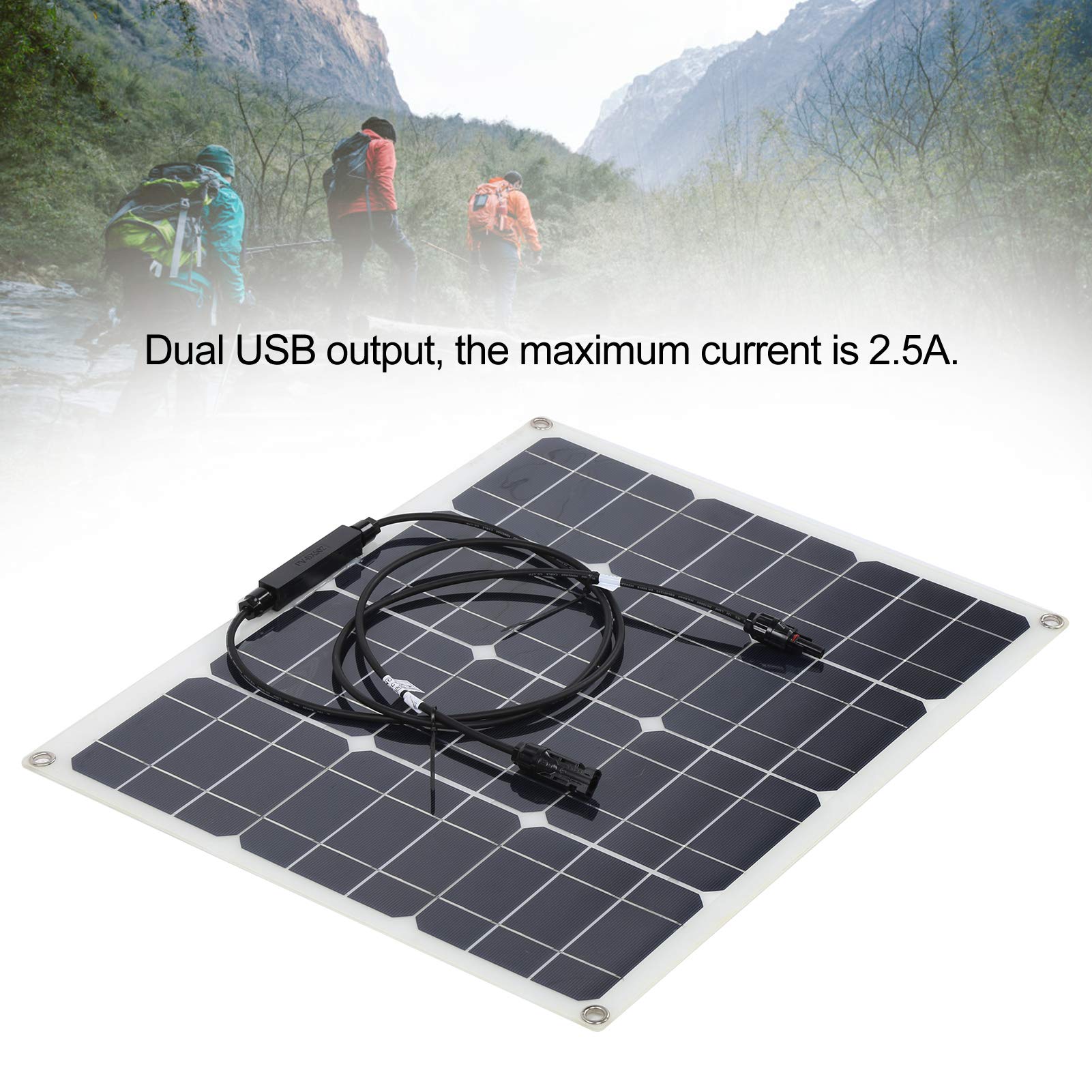 40W フレキシブル ソーラーチャージャー Amazon | ソーラーパネル| 40Wフレキシブルソーラーパネル、12V / 24V