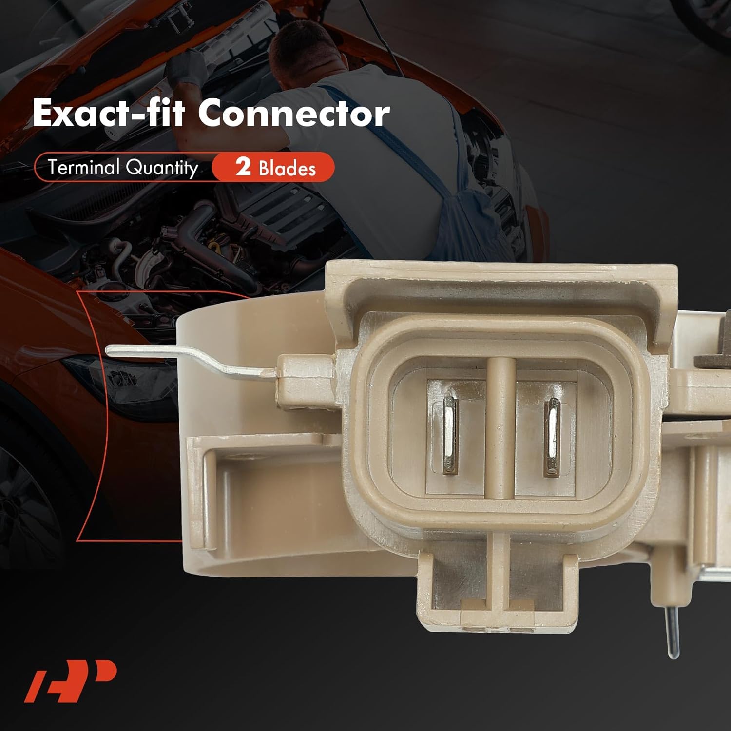 A-Premium 14V Alternator Voltage Regulator Compatible with Mitsubishi Lancer 1986-1992, Colt 1988-1992, L300 1986-2006, Pajero 1986-1991, Space Wagon 1991-1998, 1.8L 2.5L