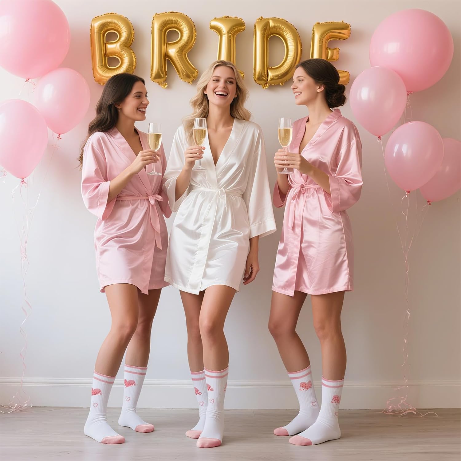 Bride Socks with Gift Box, Soft Cotton Bridal Socks for Bride to Be, Engagement, Weddings & Bridal Showers, for Bachelorette Party Favors and Bridesmaid Gifts - Image 2