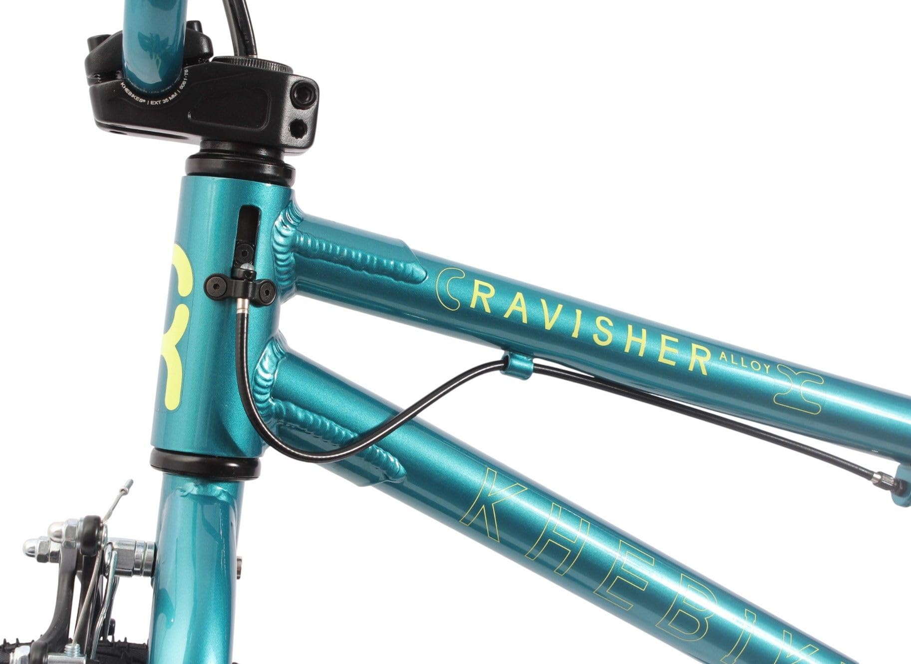 KHE Ravisher LL 18 pollici BMX Bici 2025 - Telaio in alluminio - Affix Rotor - Solo 8,6 kg - Strada parco pista - per bambini ca. 125-145 cm - Turchese