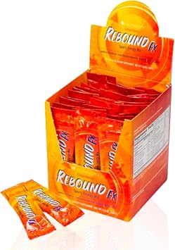 Youngevity Rebound FXTM Citrus Punch On-The-Go Stick Packs 30 Count Box مشروب طاقة رياضي مع الفيتامينات والأحماض الأمينية والإلكتروليتات الكافيين الطبيعي يدعم الترطيب والتعافي