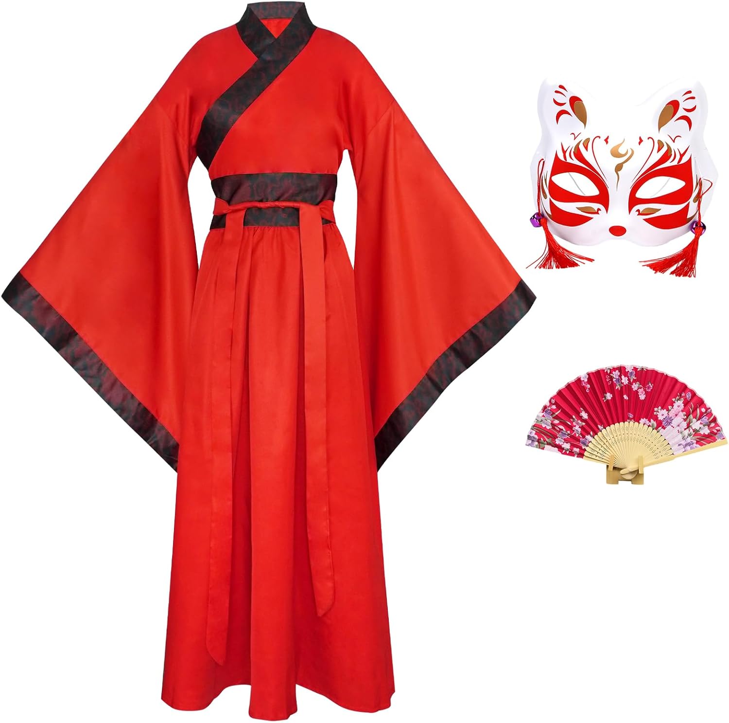 Hanfu Dress Woman Chinese Costume Cheongsam Qipao Halloween Anime Cosplay Asian Costume