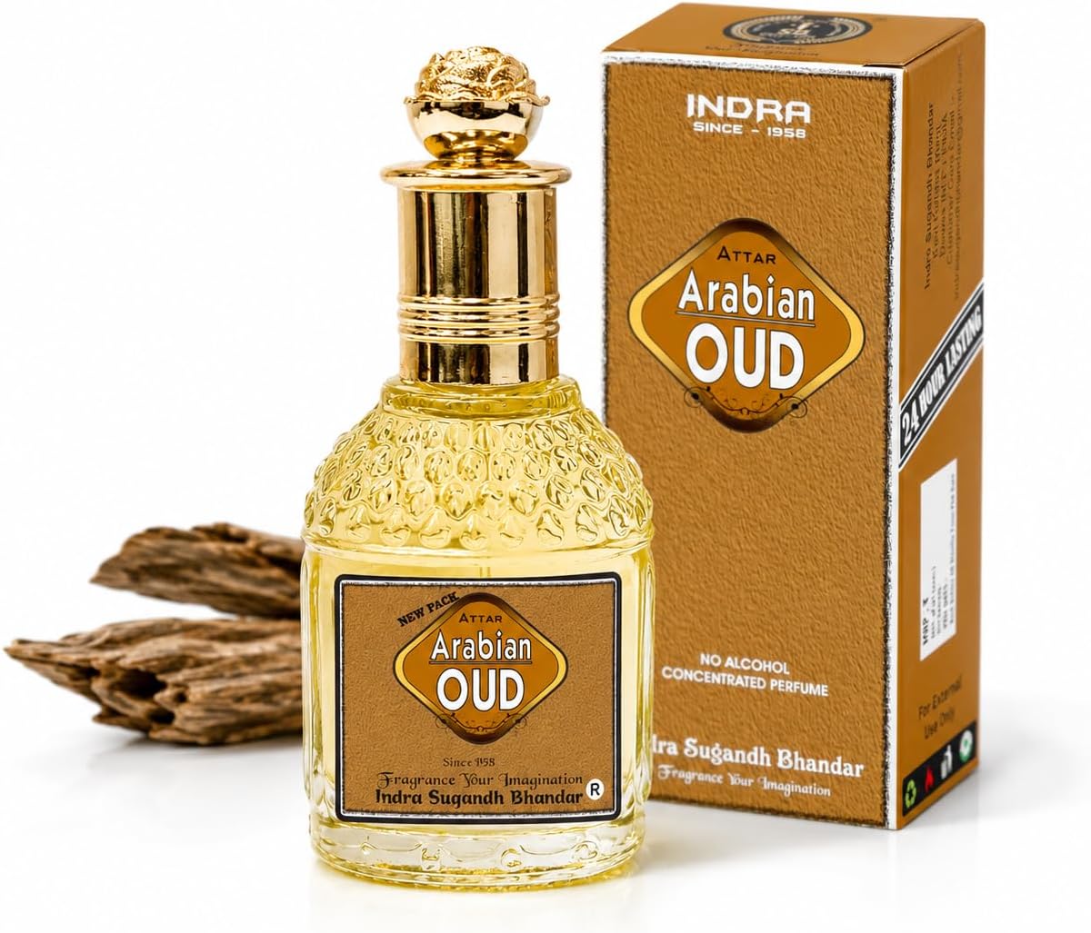Attar For Men Oudh Arabian Oud Saudi Agarwood Original & Pure Long Lasting Liquid Fragrance, 25ml Roll On Pack