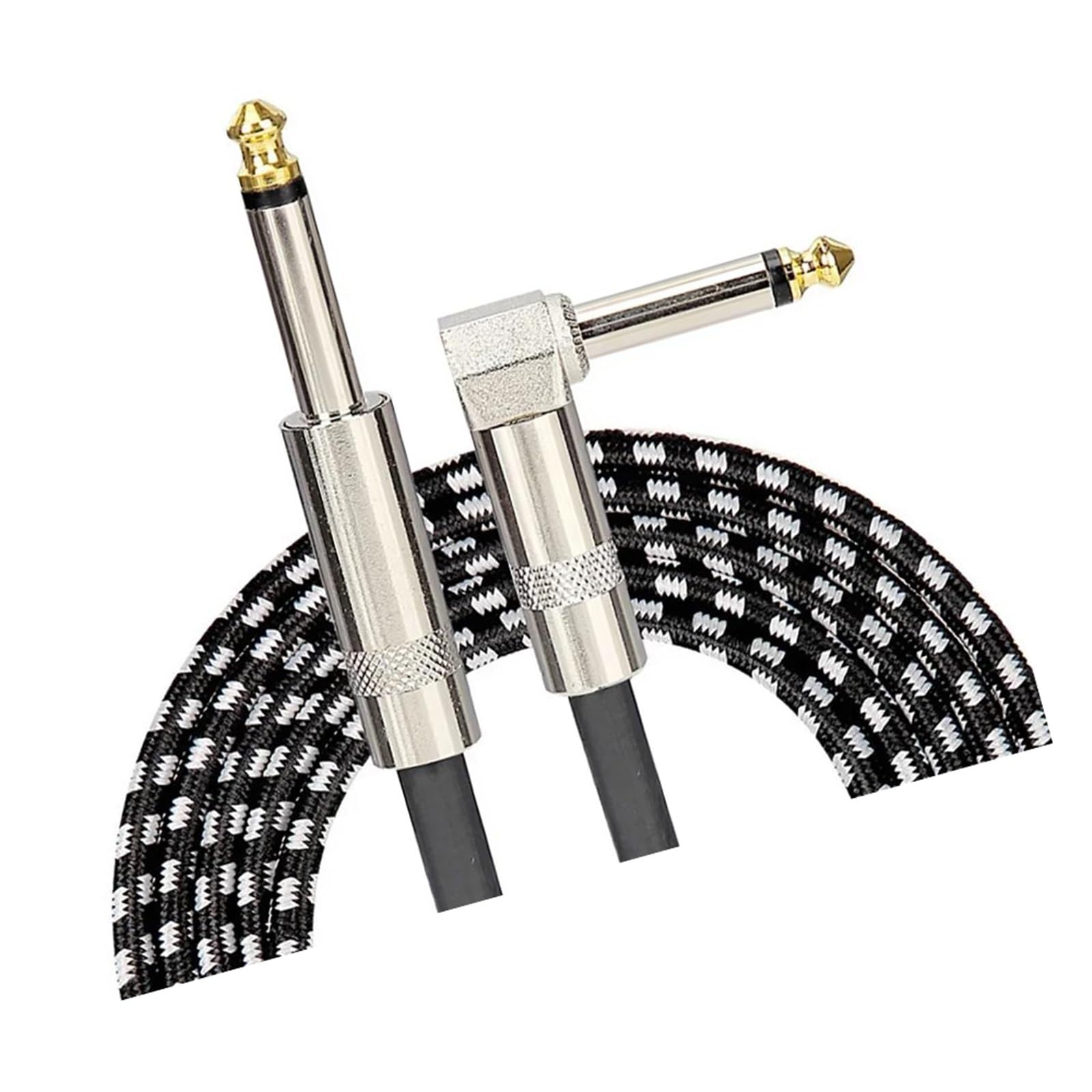 Zestaw Kabli Gitarowych Kabel Do Gitary Elektrycznej/basu 1/4 Cala 6,35 Mm