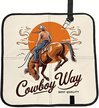 Cowboy Riding Horse for Portable Foldable Seat Cushion for Camping Bleachers Hiking and Travel