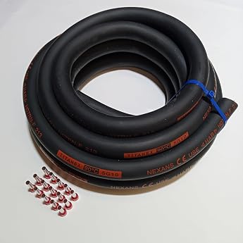 Titanex H07RN-F 5 x 10 mm  5G10 Heavy Rubber Cable Industrial Cable Construction Site Cable for Outdoor Use 5-50 m Includes 15 Ferrules 5 Metres