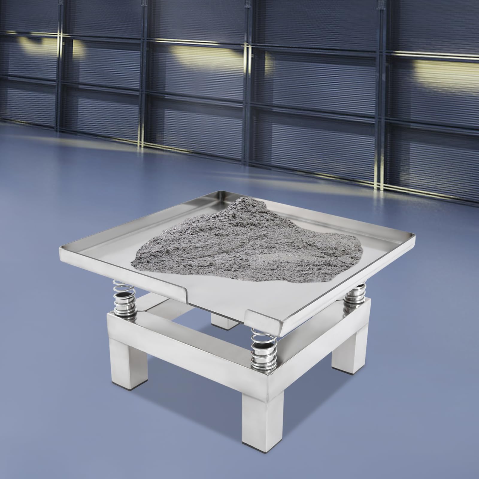 Tavolo vibrante per calcestruzzo, piccolo vibratore per calcestruzzo, 50 W, mini blocco di prova vibrante per formare forme e aumentare la resistenza del calcestruzzo, carico massimo 10 kg, 35