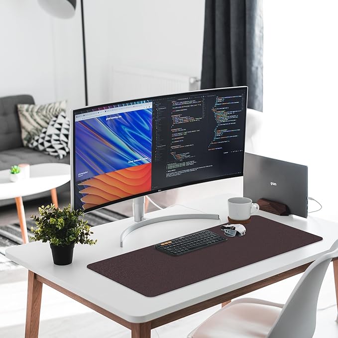 Protector de Escritorio de Cuero CADONO, Alfombrilla Antideslizante 59.94x34.8 cm, Negro miniatura 6