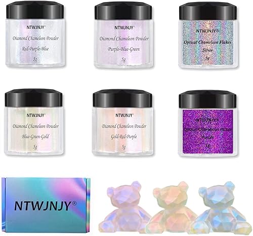 Polvo de camaleón de diamante, resina epoxi brillante tinte camaleón. El polvo de mica camaleón se utiliza para resina epoxifabricación de