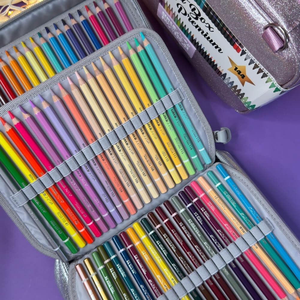 Tinta Unita Art Box Skylinecolor Premium con Tracolla da 144 (1 pezzo Random)