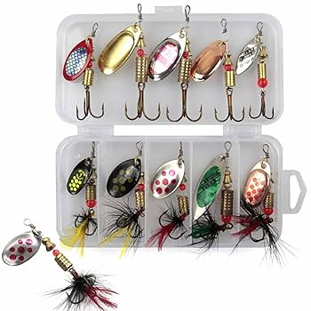 Amazon.co.jp: スプーン ルアー スピナー ベイト 3-7g 釣り