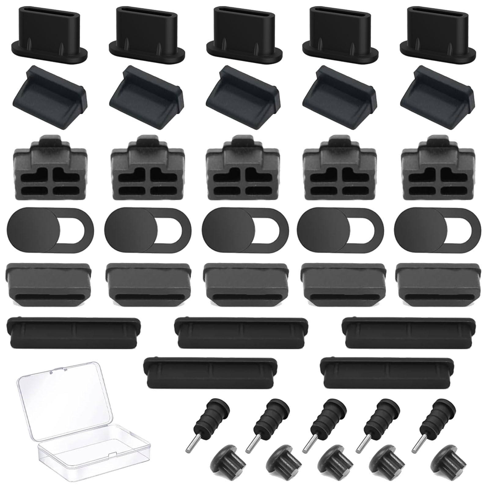 Tapas de silicona antipolvo para proteger puertos USB y tarjetas SD en movilidad