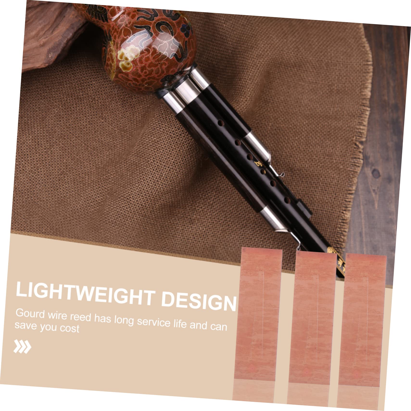 COSMEVIVI Cucurbit Flute Reed 5pcs Set Cucurbit Flute Accessories for Tuning High Sound