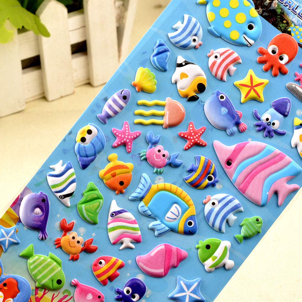 Miniature Scene Stickers, 3D Scene Sticker Set | Cartoon Home Sticker for Kids | Reusable Scene Stickers, Scene Sticker Set for Kids for Kindergarten, Home, Kindergarten
