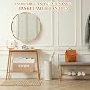 Lukeline Cesta de tela para zapatos para entrada, pasillo o mudroom - Contenedor de almacenamiento plegable que ahorra espacio para armario, decoración para el hogar (Beige) 7
