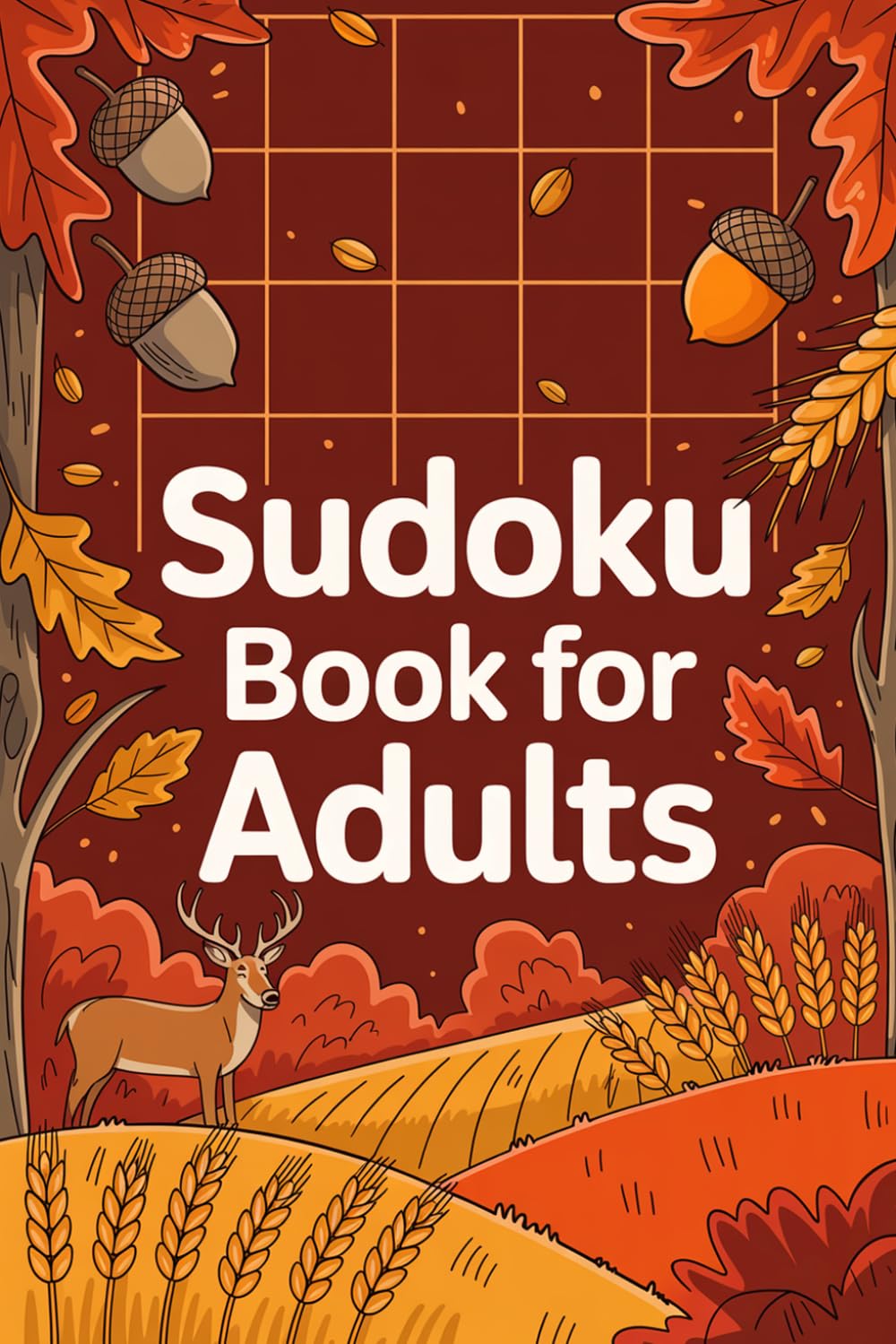 Sudoku Book for Adults: Entertaining Math Puzzle Workbook for Grown-Ups