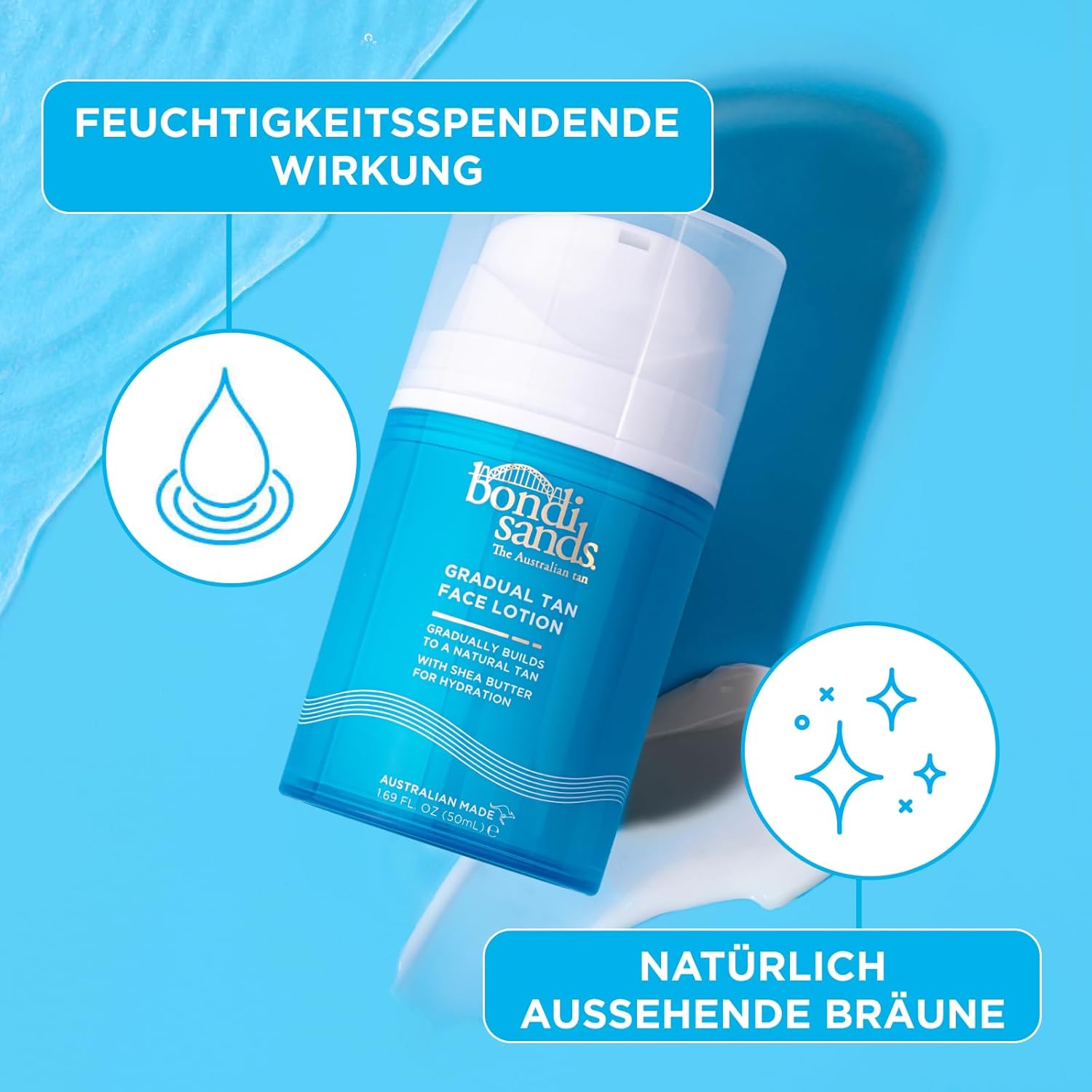 Bondi Sands Gradual Tan Face Lotion | Gradually Builds To A Natural Tan With Shea Butter For Hydration 1.69 FL. OZ. (50mL) - Image 4