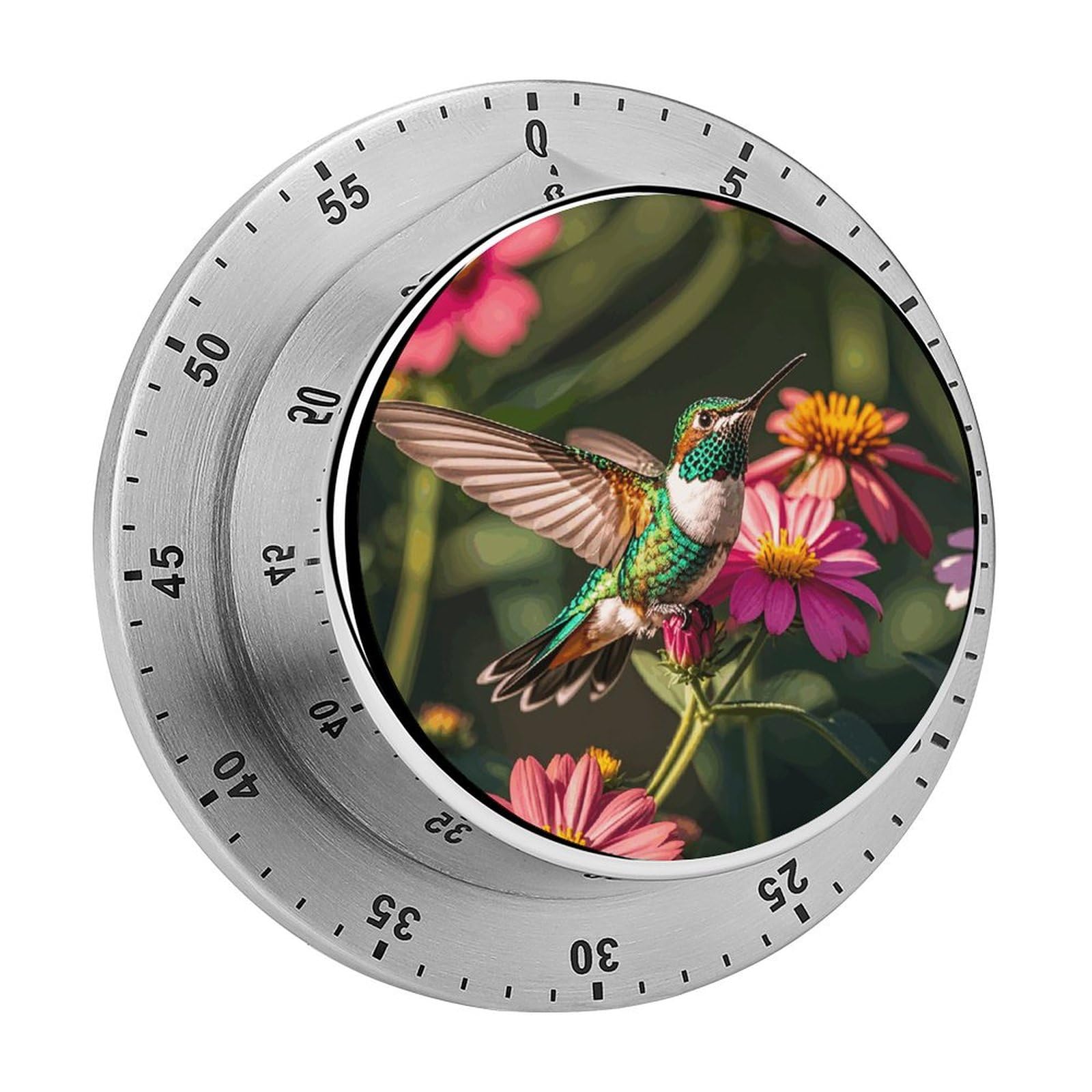 Bird Manual Countdown Timer with Magnetic Base Visual Mechanical Timer for Classroom Home Study and Cooking