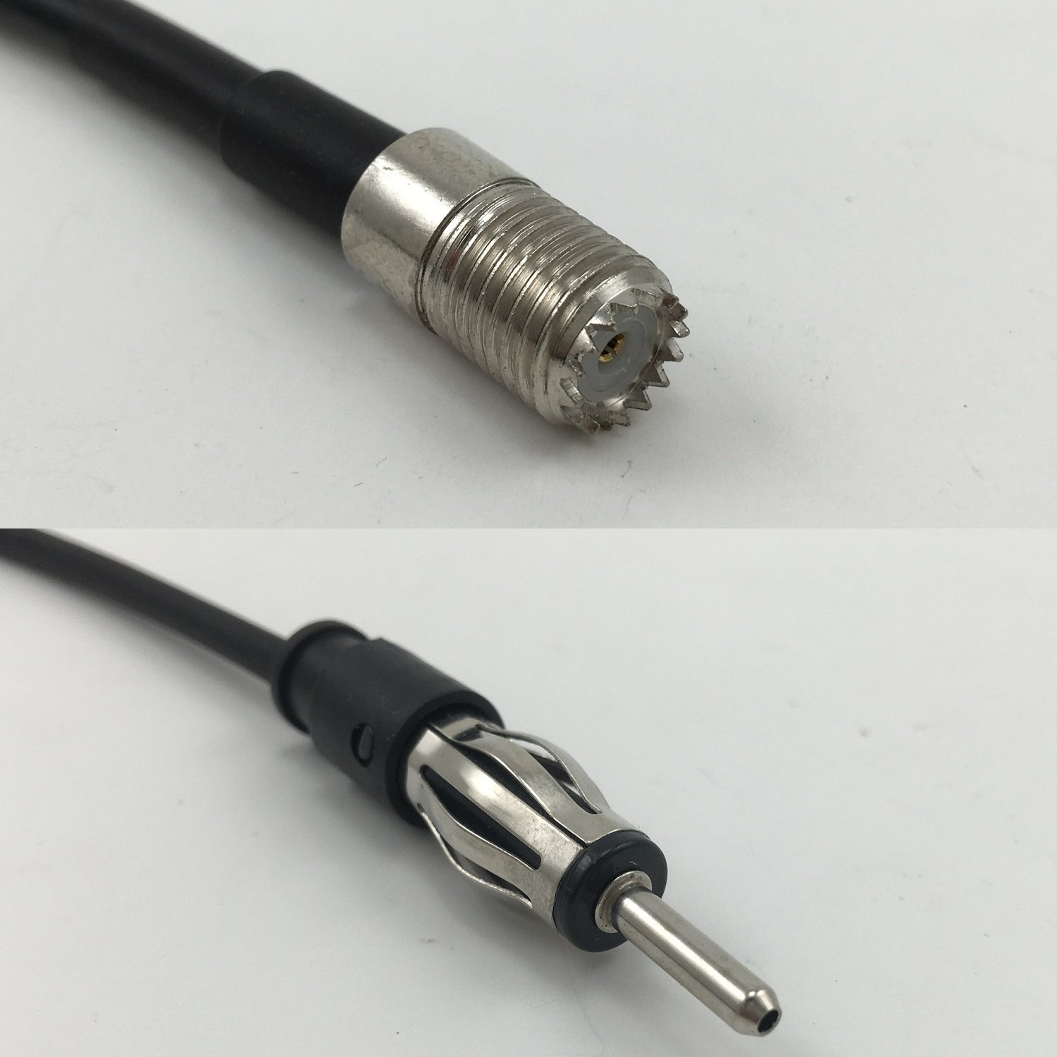 15 feet RFC195 KSR195 MINI UHF FEMALE to AM/FM MALE Pigtail Jumper RF coaxial cable 50ohm Quick USA Shipping
