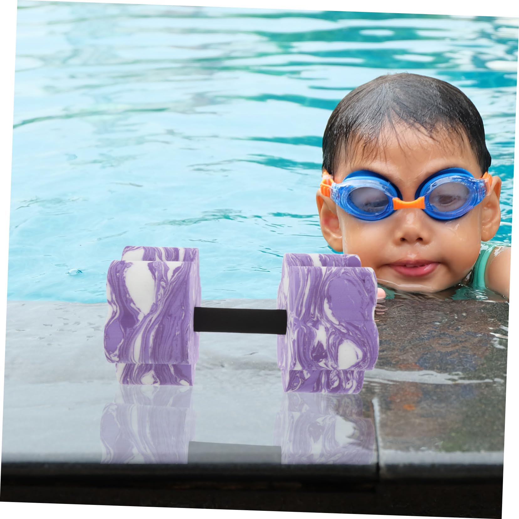 YARNOW Manubri da Yoga manubri galleggianti manubri Resistenti all'Acqua Attrezzature per Il Fitness in Piscina Pesi da Nuoto per Esercizi in Piscina Pesi da Piscina manubri Eva Violet
