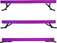 Vista 15 de Barra de equilibrio ajustable para niños, viga de gimnasia de 2.4 m con patas antideslizantes, viga de piso alto y bajo para todos los niveles