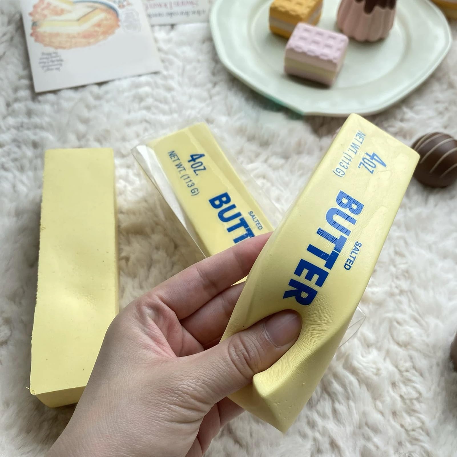 Jouet Anti-Stress Beurre à Presser - Stick En PU Ultra-Doux Pour Décompresser Au Bureau Ou à L'École, Cadeau Rigolo