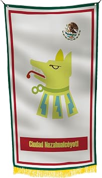Nezahualcoyotl City Mexico 3x5 feet Flag Banner Vivid Color Double Stitched Brass Grommets