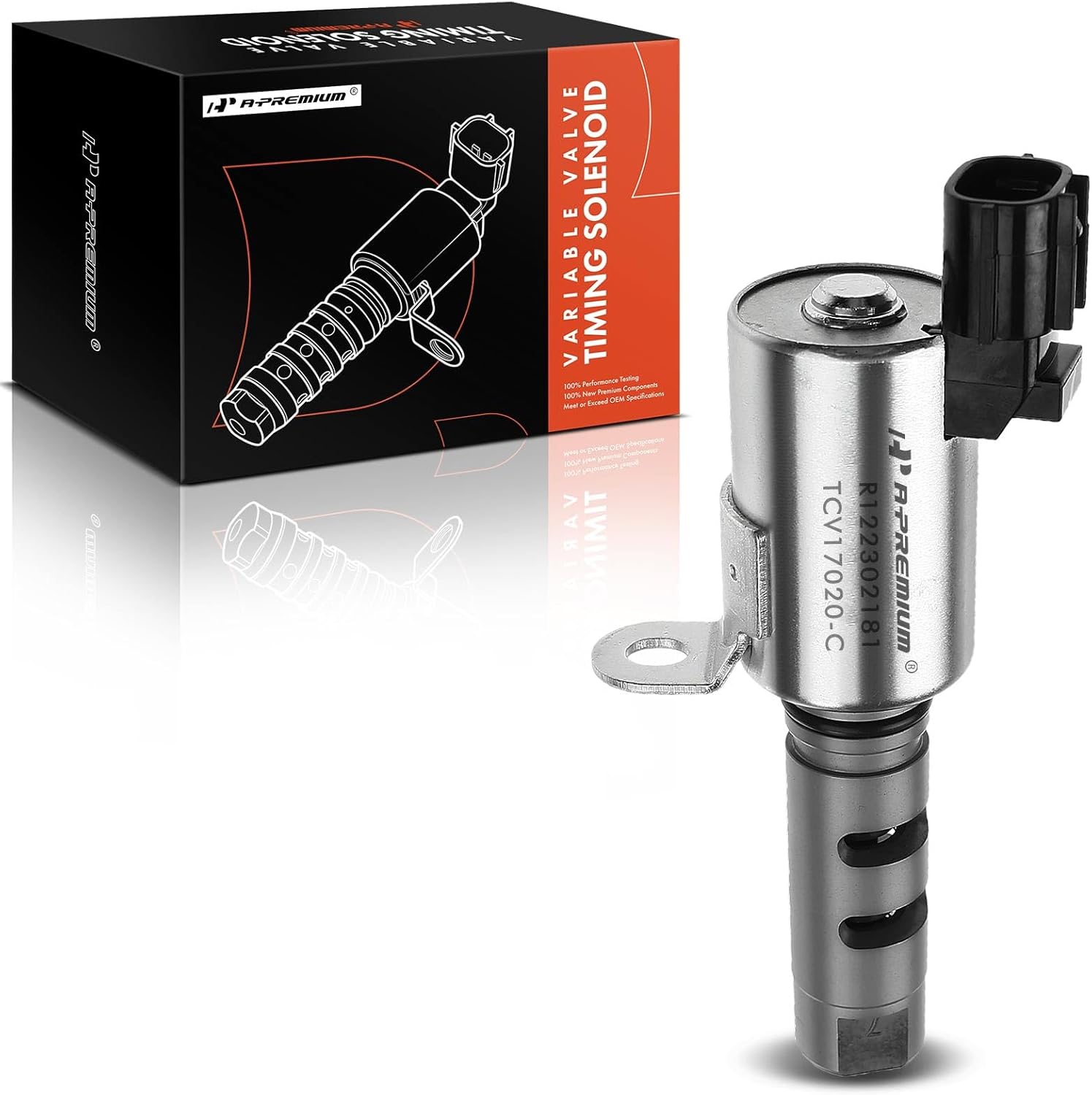 A-Premium Engine Variable Valve Timing (VVT) Solenoid Compatible with Toyota Camry 2002-2011, Corolla 2009-2012, RAV4 2001-2008 & Lexus HS250h 2010-2012 & Scion tC, xB, Replace# 1533028020