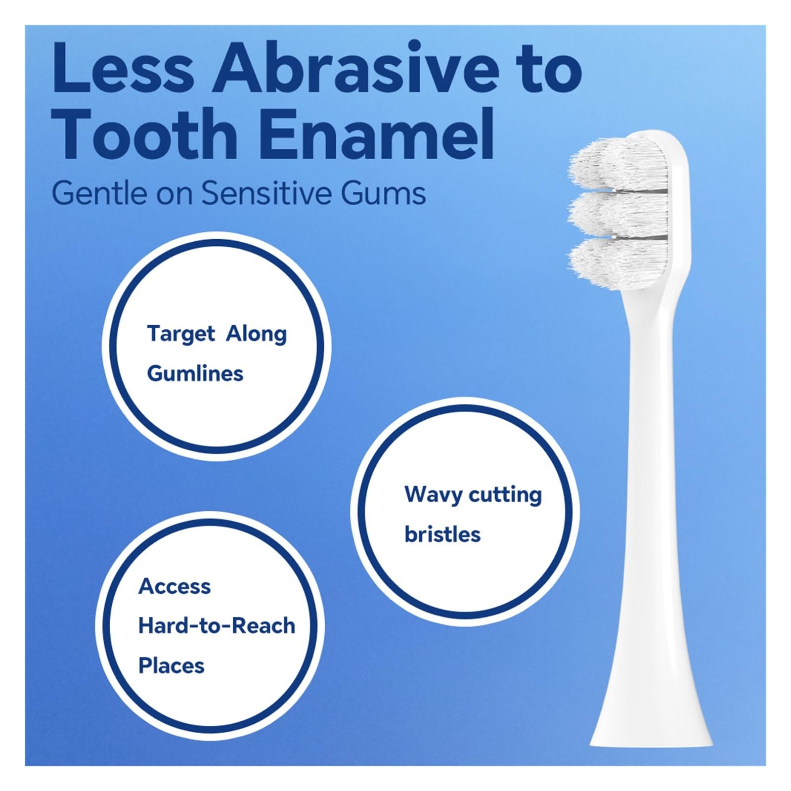 Testine di ricambio ultra morbide compatibili con Philips, lo spazzolino elettrico Sonicare for la cura delle gengive dei denti sensibili(12 Pcs)