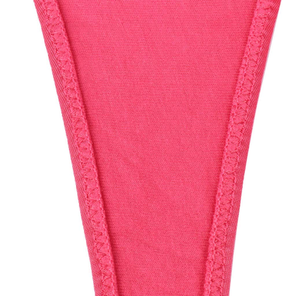 Sin marca Tanga de Encaje Sexy, algodón cómodo para Mujer, Cintura Baja, Calzoncillos Rojos (Talla: L)