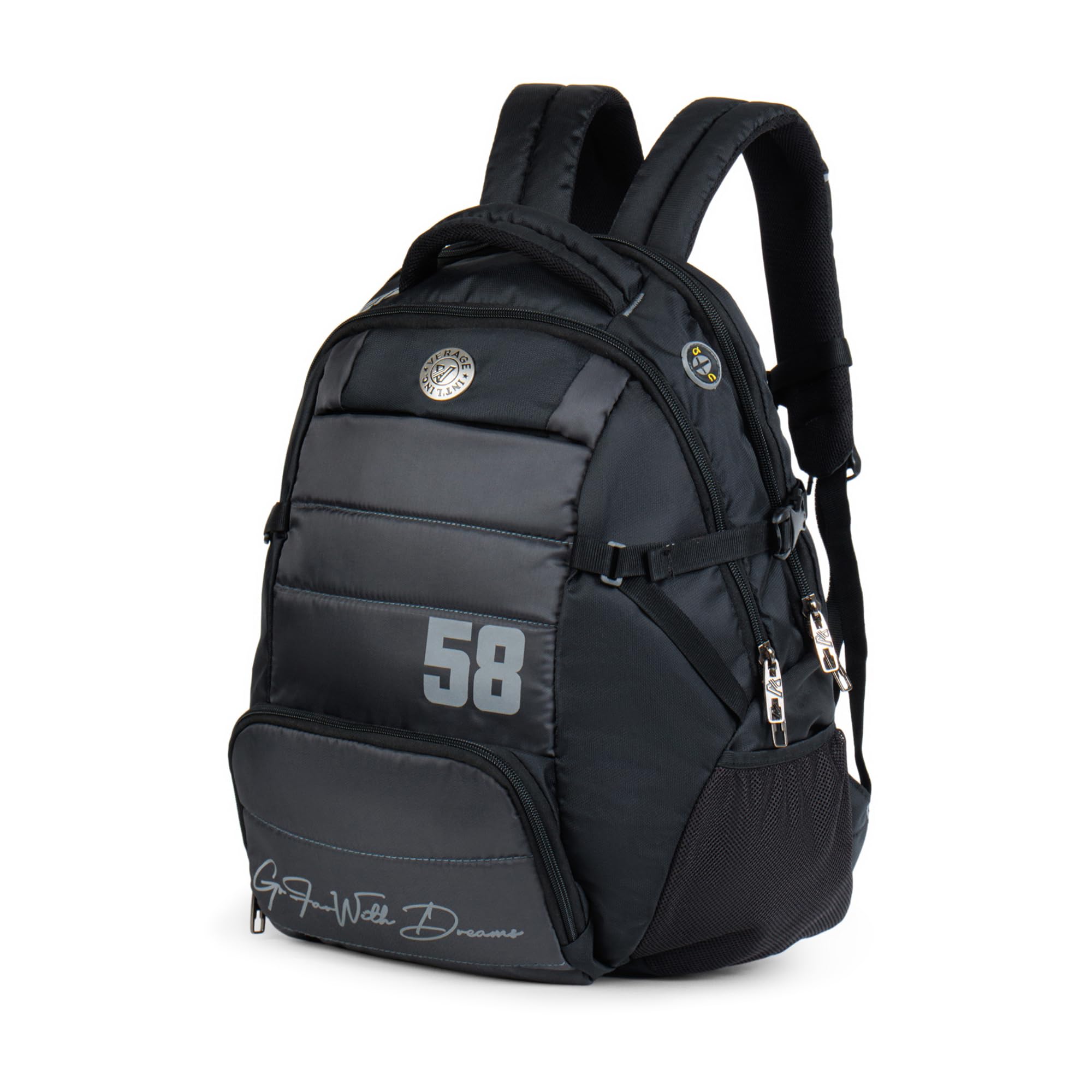 verage V Lite - Bold Grey 30 Liters Water Repellant 17.5" Laptop Backpack With Rain Cover For Casual, Outdoor, Office Or Daily Use-picture-19