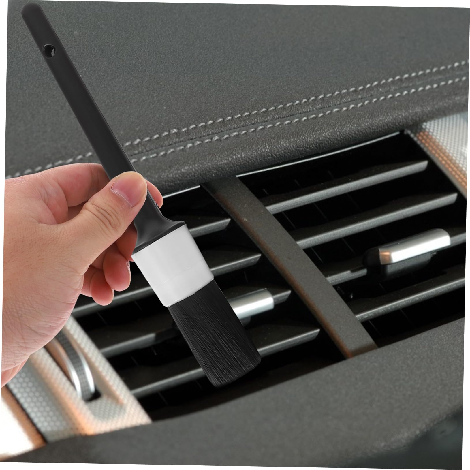 Anneome 2sets Spazzole per Detailing Auto Spazzole per Cerchioni e Applicatore Cera Setole Resistente per Auto e Veicoli Comerciali