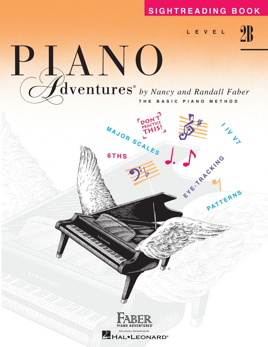 Piano Adventures: Sightreading Book – Level 2B | Educational Piano Sheet Music for Sight Reading Practice | Rhythm & Fluency Training Songbook for Developing Musicians | Faber Piano Method Book