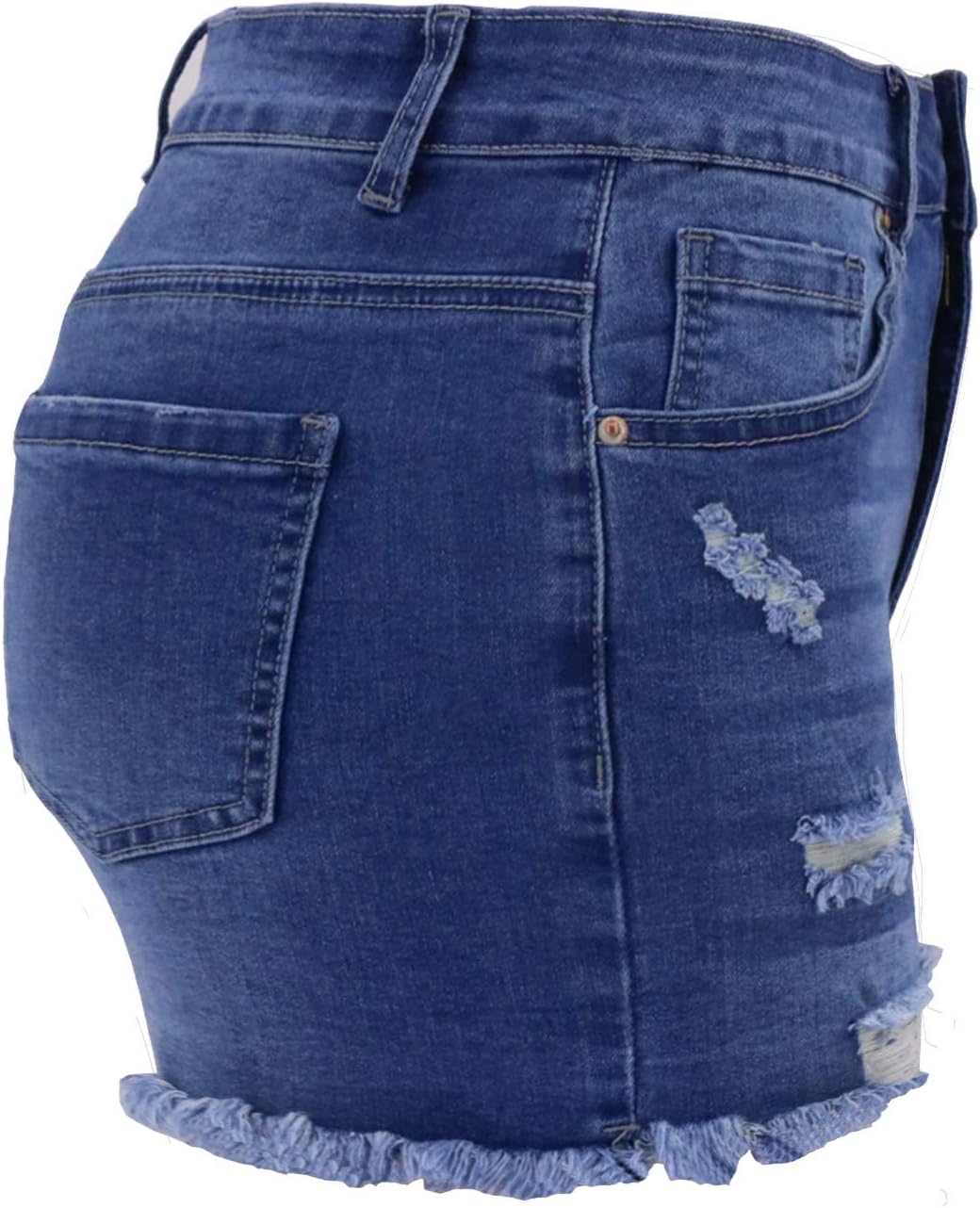Atditama Women's Summer Ripped Jean Shorts Stretch Skinny Frayed Denim Shorts Beach Casual Women Shorts