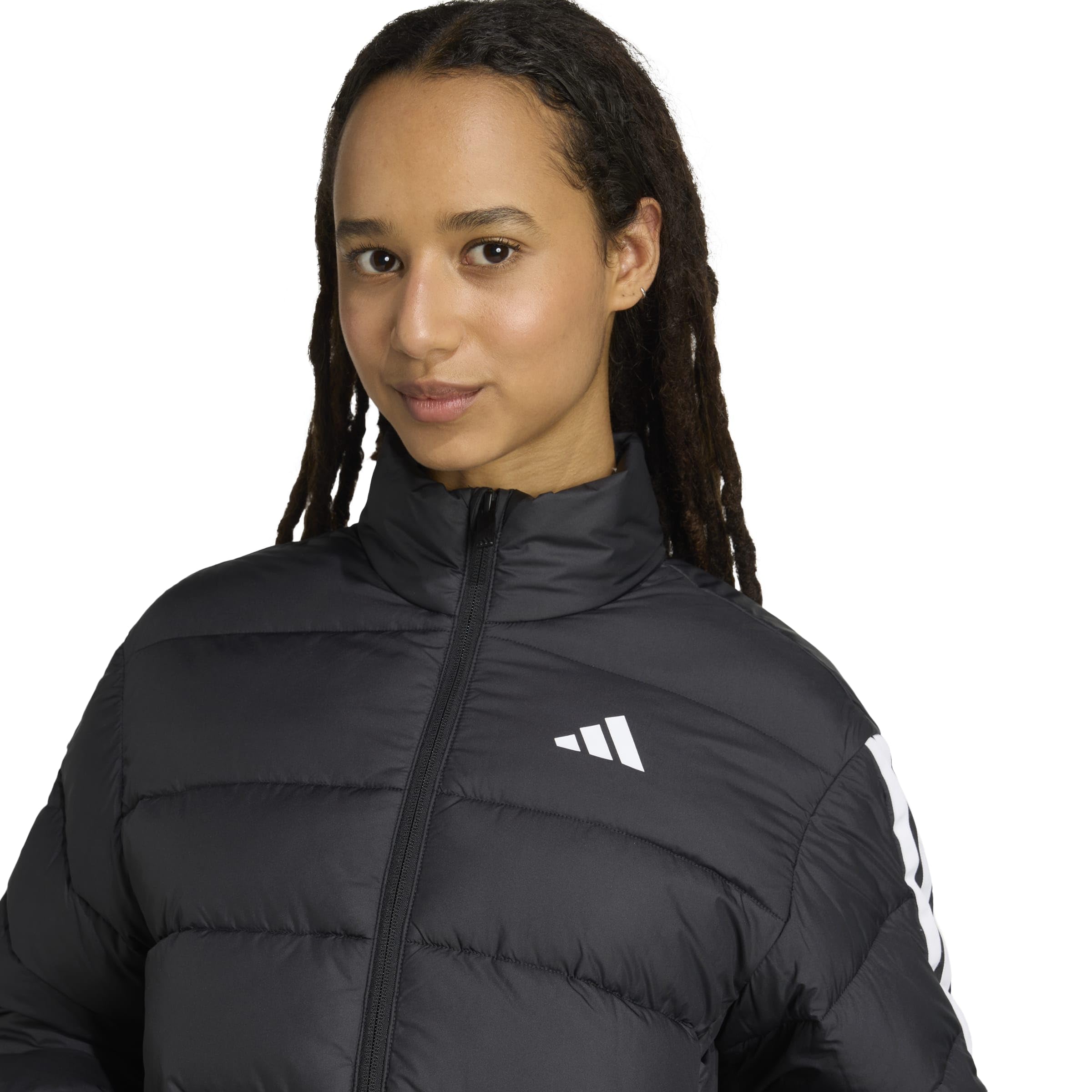 adidas Mujer Essentials CLIMAWARM 3 Stripes Synthetic Down Jackets