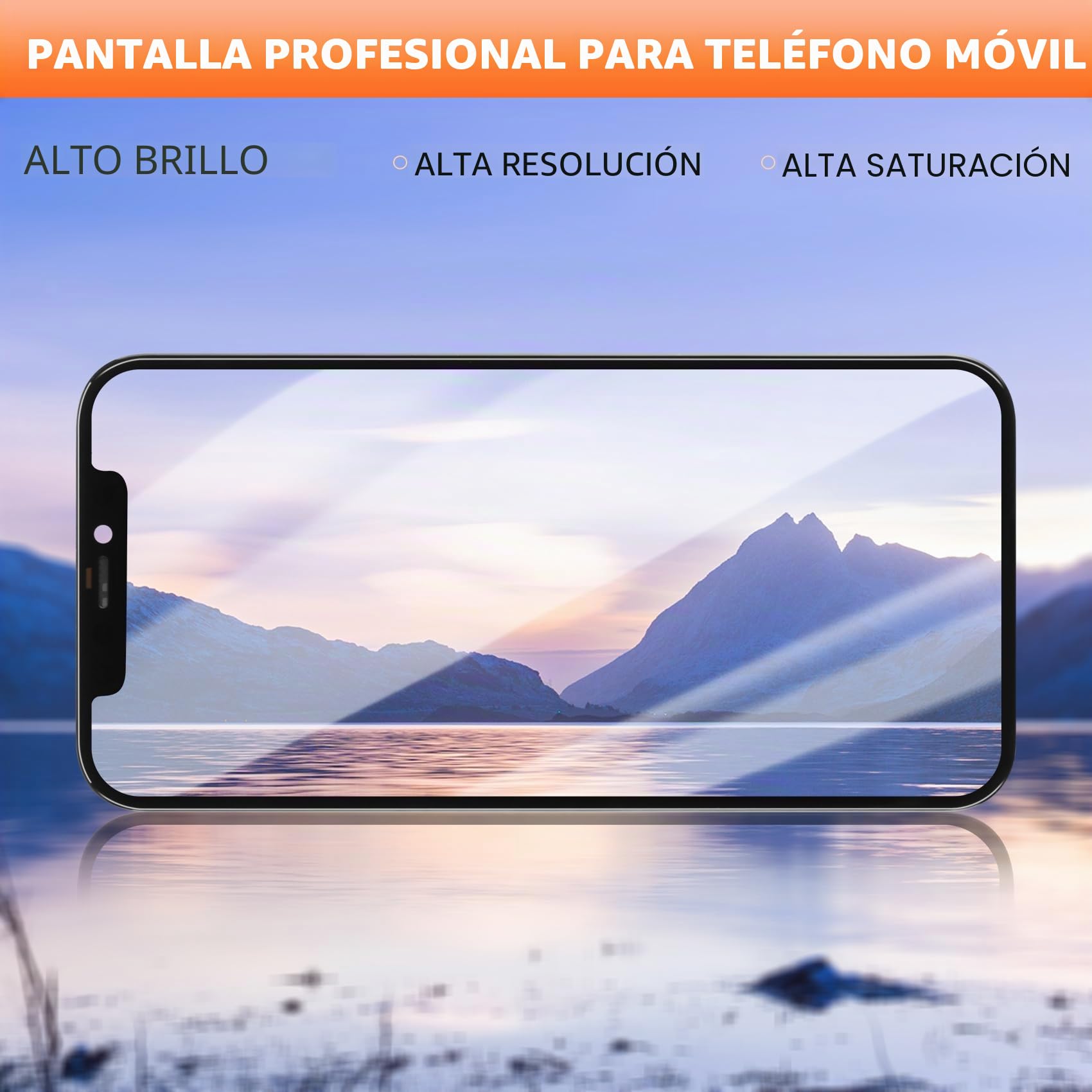 Pantalla LCD para iPhone 12 A2403 A2172 A2402 Pantalla LCD para iPhone 12 Pro A2407 A2341 A2406 6,1 pulgadas Pantalla táctil Digitizer Assembly con Reparación, Negro Incell