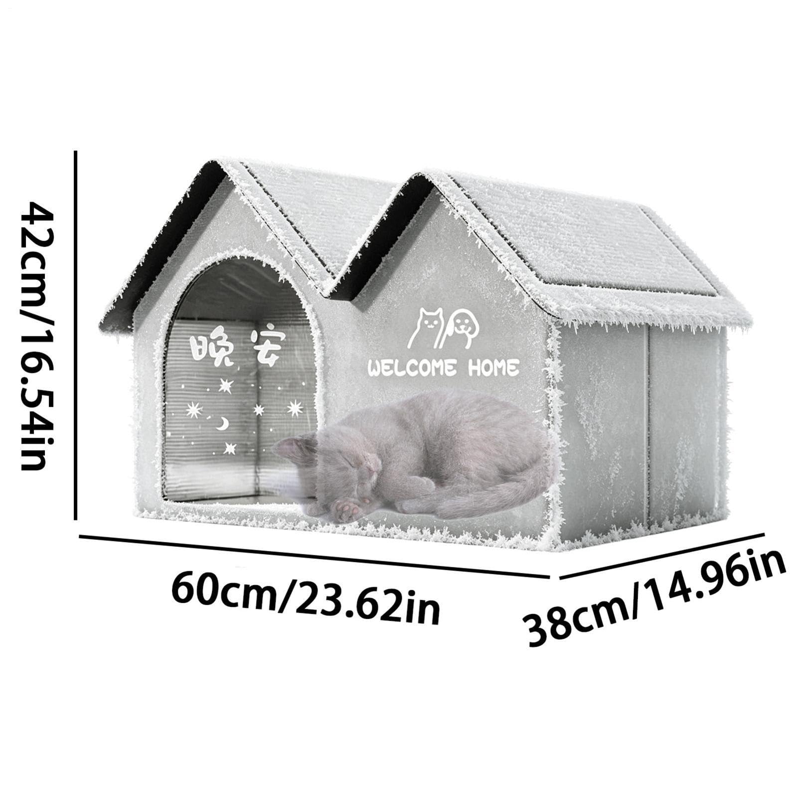 Casa de refrigeración para Gatos con 10 Bolsas de Hielo, casa fría Plegable | casa fría plegable de verano para mascotas, casa de aislada con aire acondicionado para gatos y perros, exterior, interior