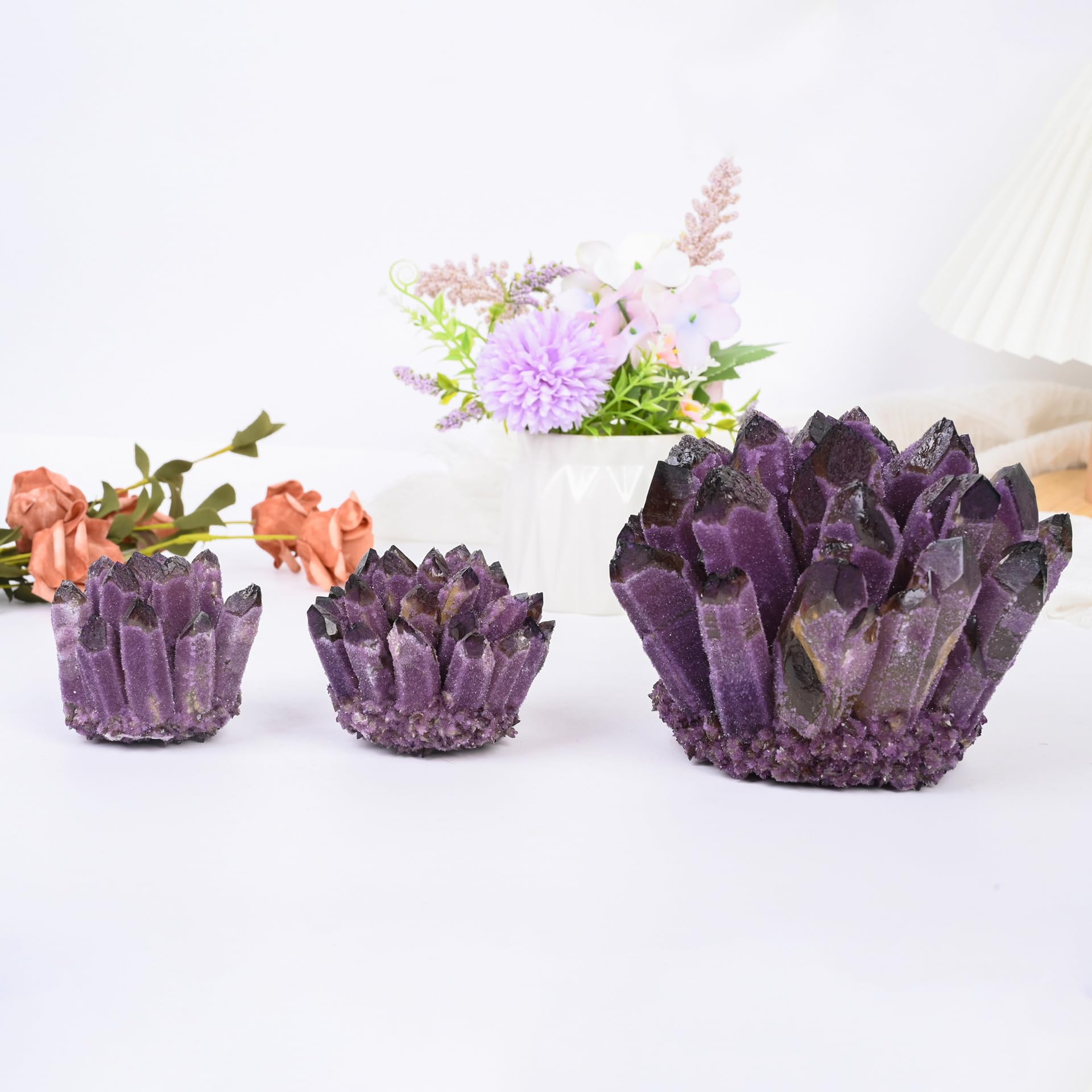 Natural Amethyst Cluster - Surowe skupisko kryształów ametystu